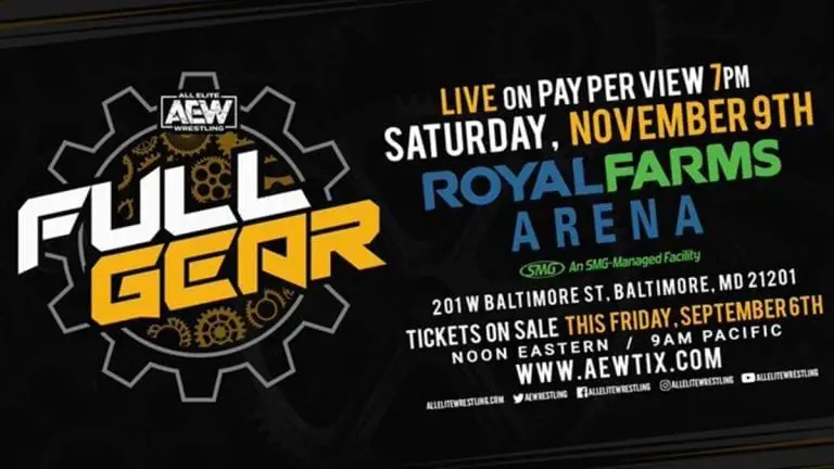 AEW Full Gear 2019 Ticket Details