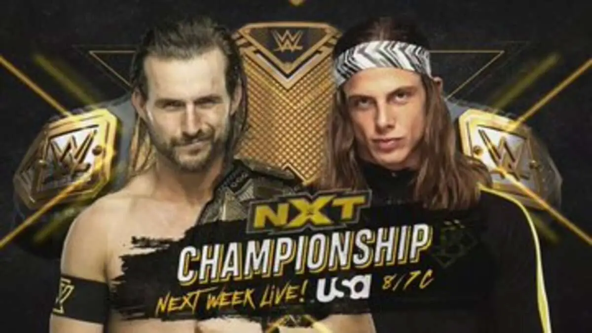 NXT Announces Multiple Championship Matches for Next Week