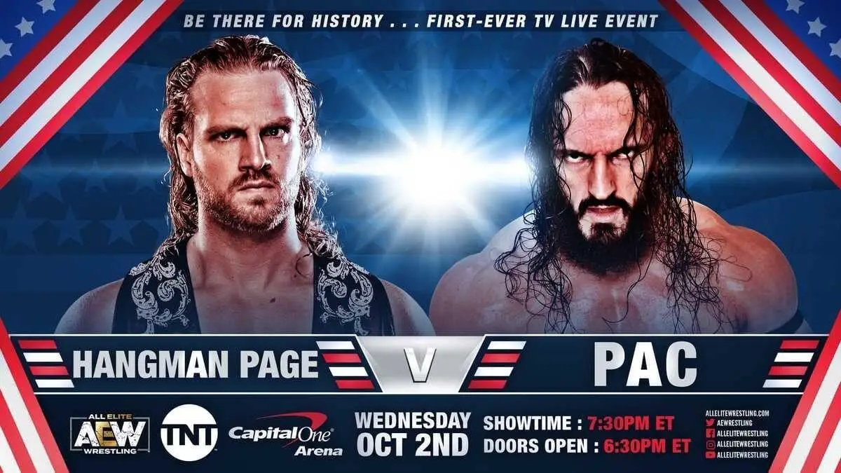 Adam Page vs PAC AEW Dynamite 2 October