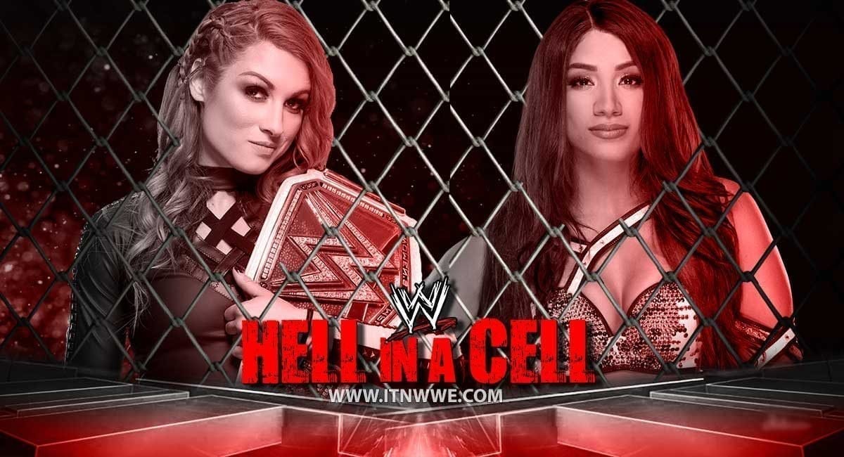 Becky Lynch vs Sasha Banks Raw Women's Tag Team Championship at Hell In A Cell 2019