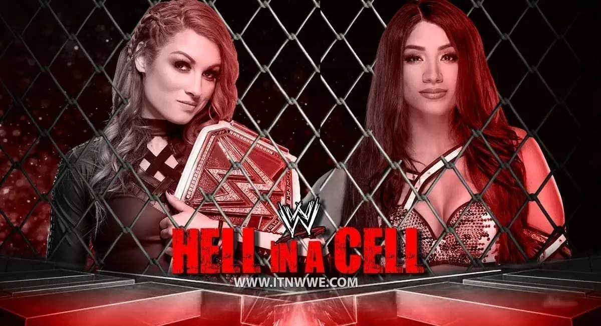 Becky Lynch vs Sasha Banks Raw Women's Tag Team Championship at Hell In A Cell 2019