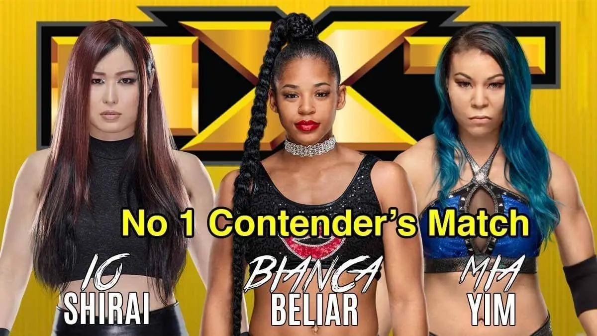 Io Shirai vs Mia Yim vs Bianca Belair NXT 18 September 2019