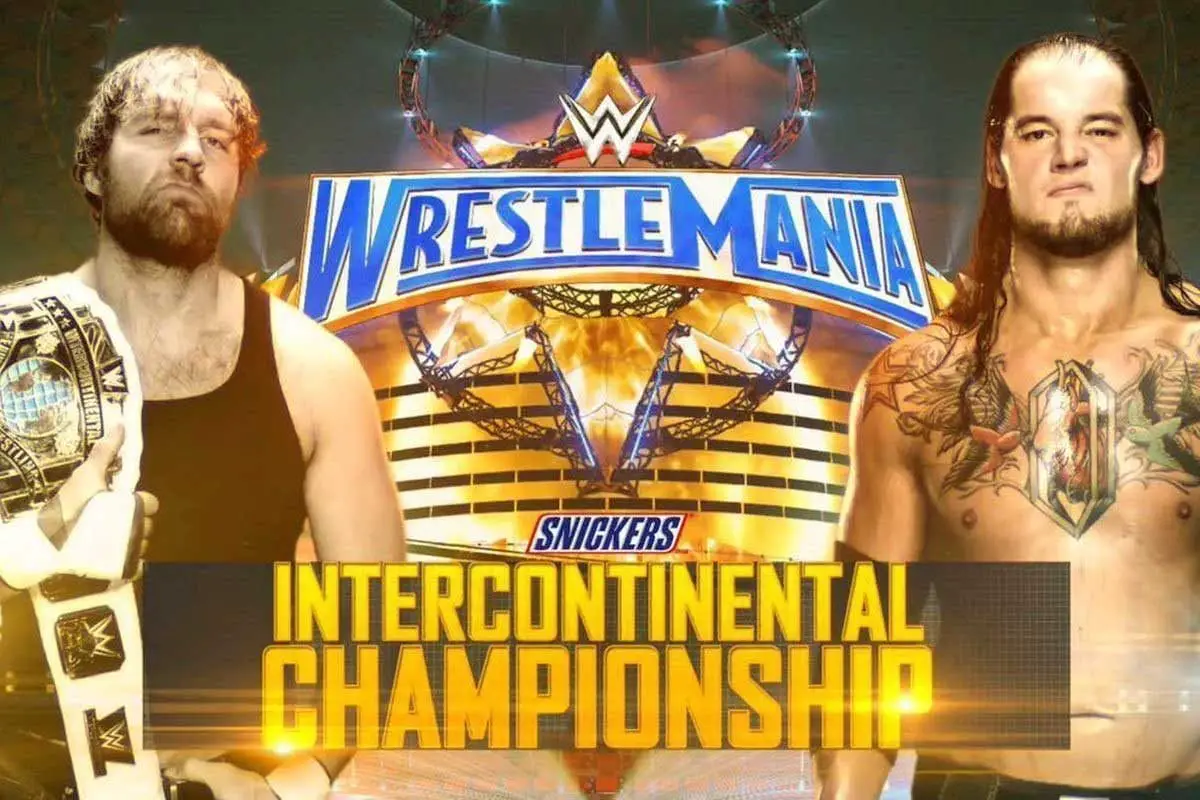 Dean Ambrose(c) vs Baron Corbin - Intercontinental Championship Wrestlemania 2017
