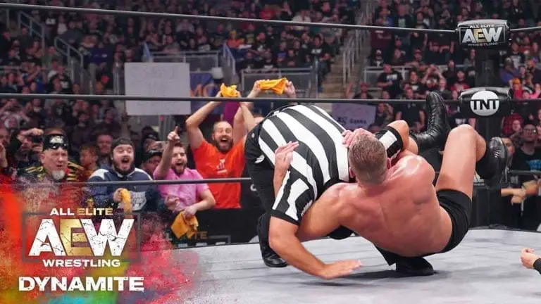 Jon Moxley Warned for Attacking Referee