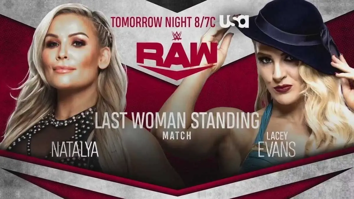 Natalya vs Lacey Evans Last Women Standing Match RAW 7 October 2019