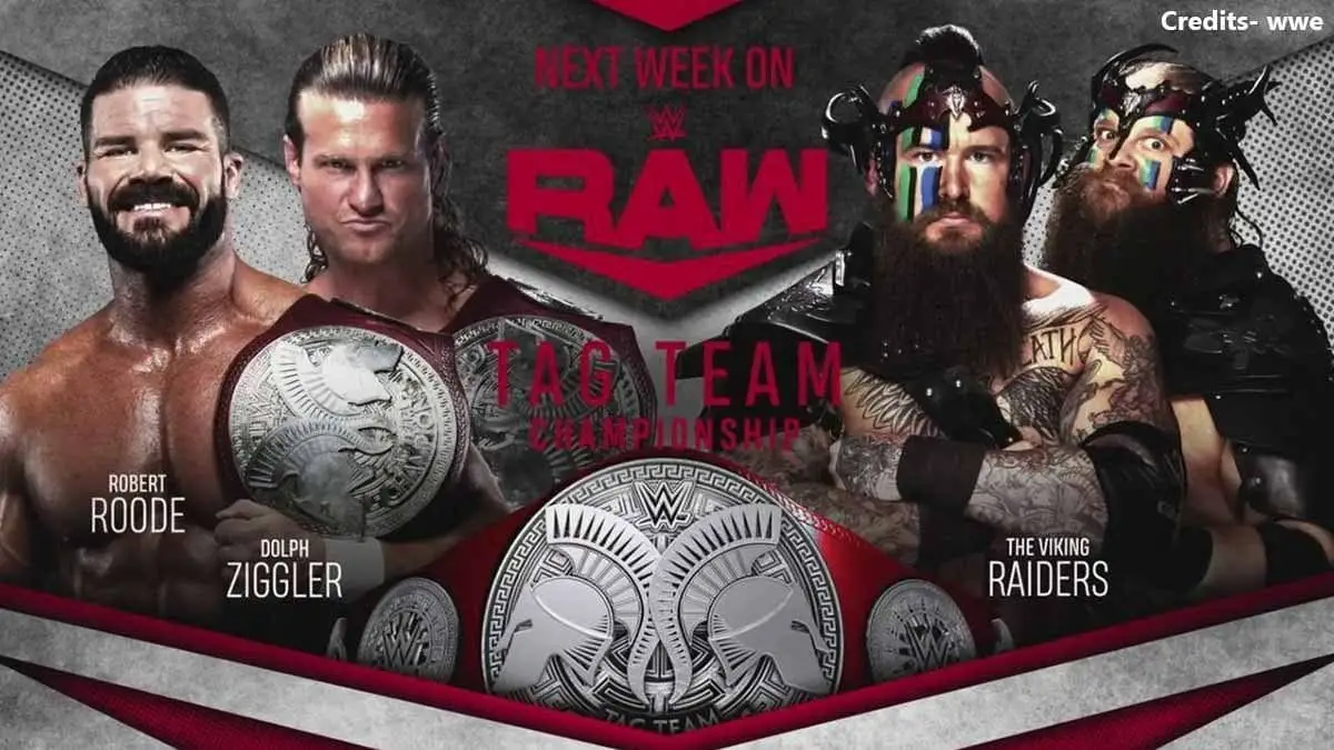 Robert Roode & Dolph Ziggler vs The Viking Raiders RAW Tag Team Championship