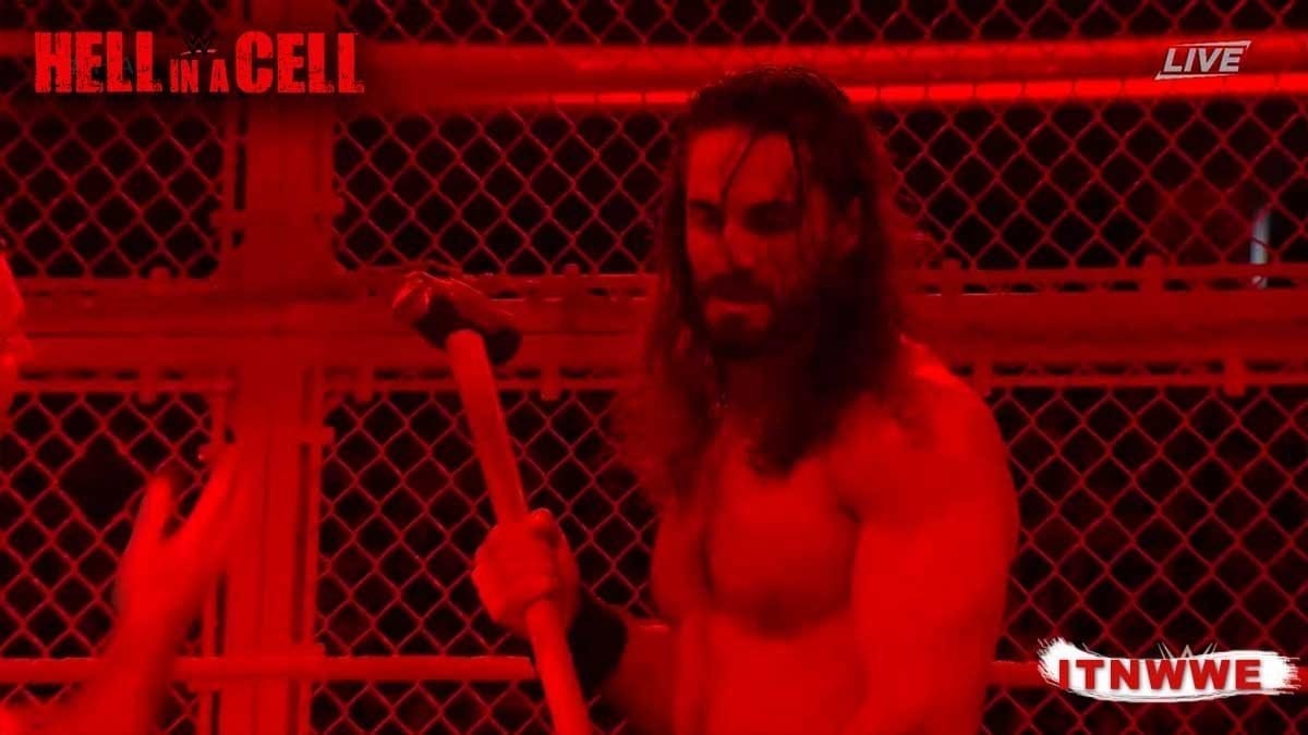 Seth Rollins Attack The Fiend by Hammer at Hell In A Cell 2019