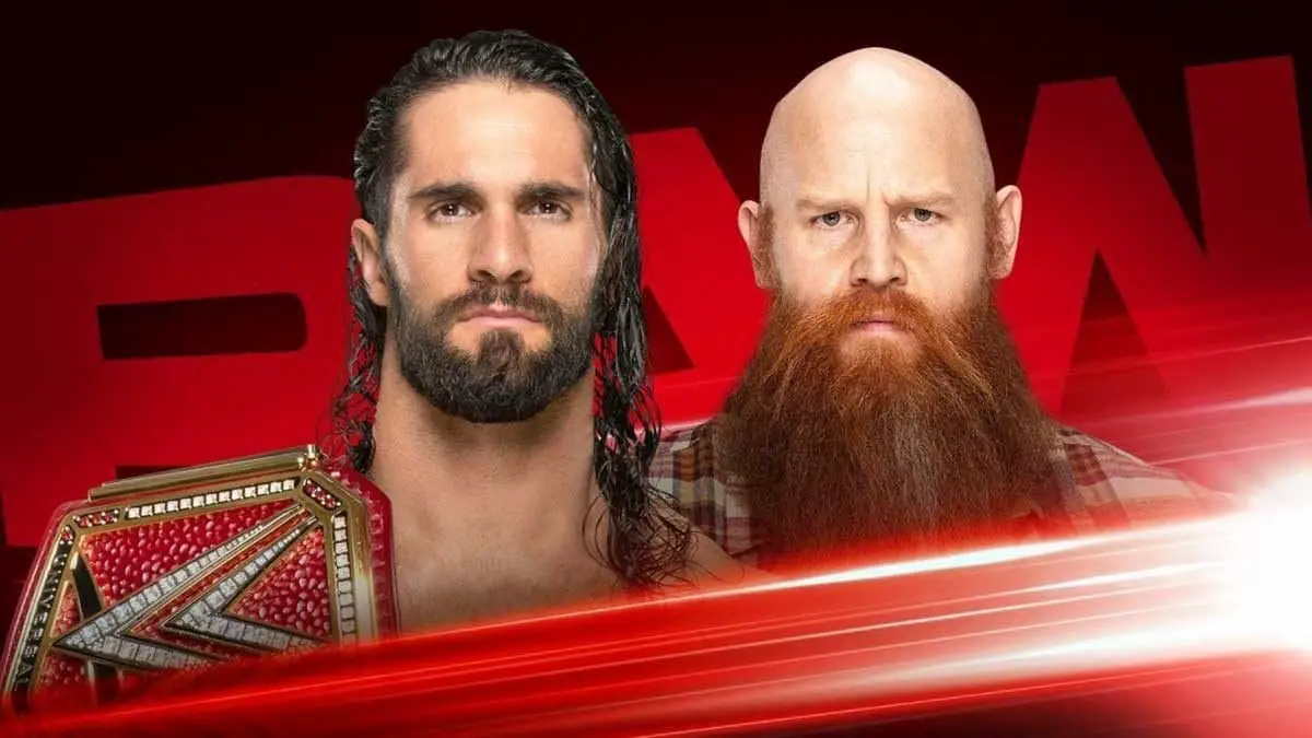 Seth Rollins vs Erick Rowan RAW 28 October 2019