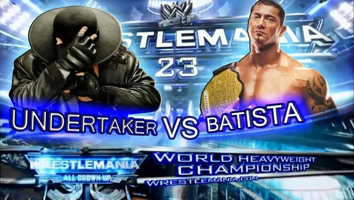 The Undertaker vs Bautista World Heavyweight Championship WrestleMania 23