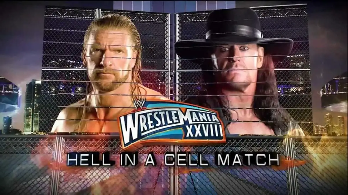 The Undertaker vs Triple h Hell In A Cell Match Wrestlemania 2012