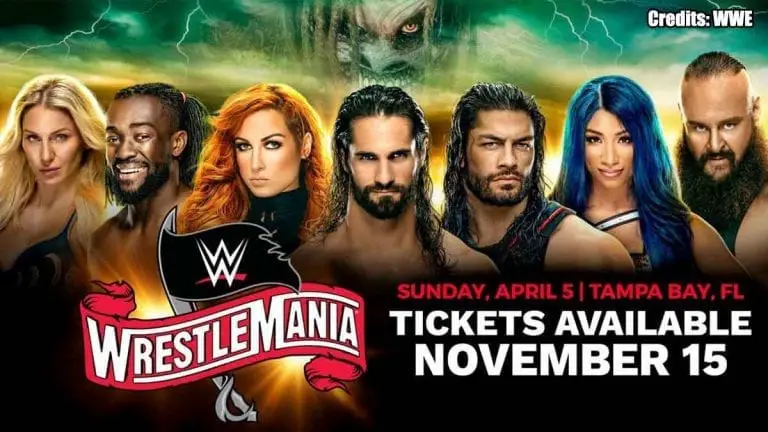 WrestleMania 36(2020) Tickets Go on Sale from 15 November