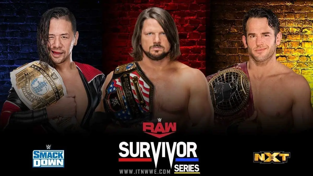 AJ Styles vs Roderick Strong vs Shinsuke Nakamura Survivor Series 2019