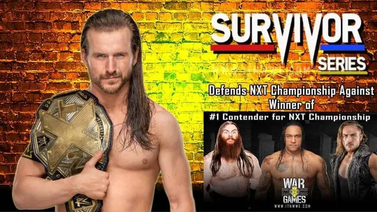 Adam Cole To Defend NXT Title at Survivor Series 2019