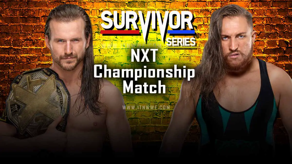 Adam Cole vs Pete Dunne - NXT Championship - Survivor Series 2019