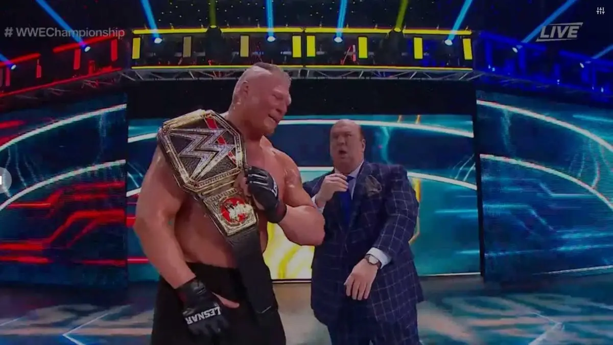 Survivor Series 2019 Brock Lesnar Retains Wwe Title Vs Mysterio Itn Wwe
