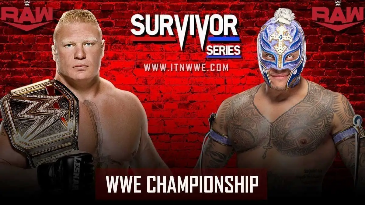 Brock Lesnar vs Rey Mysterio WWE Championship at Survivor Series 2019