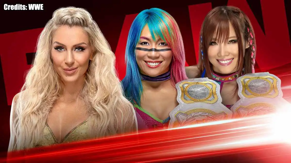 Charlotte Flair vs Asuka & Kairi Sane Handicapped Match RAW 2 December 2019