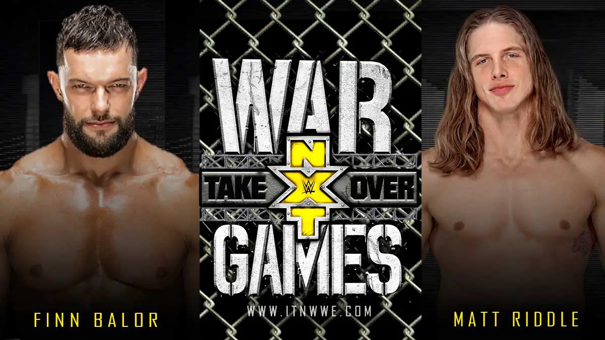 Finn Balor vs Matt Riddle NXT TakeOver WarGames 2019