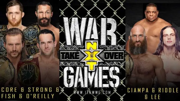 The Undisputed Era- Adam Cole, Roderick Strong, Bobby Fish and Kyle O'Reilly vs. Tommaso Ciampa, Keith Lee, Matt Riddle, TBA- NXT Takeover WarGames 2019