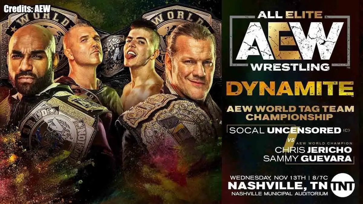 SCU vs Inner Circle AEW Tag Title Match Dynamite 13 November 2019