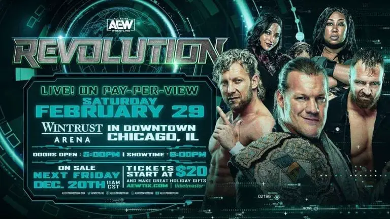 AEW Announces AEW Revolution 2020 PPV on 29 February