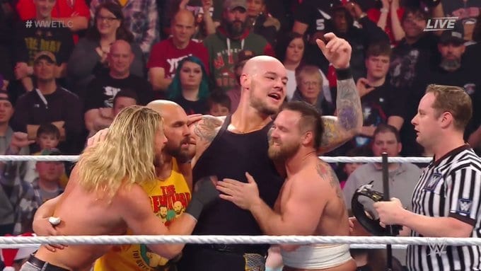 Baron Corbin got the help from Dolph Ziggler & the Revival at WWE TLC 2019