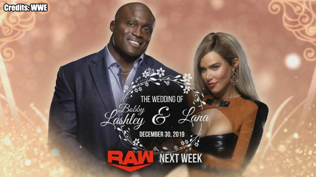 Lana and Bobby Lashley's Wedding RAW 30 December 2019