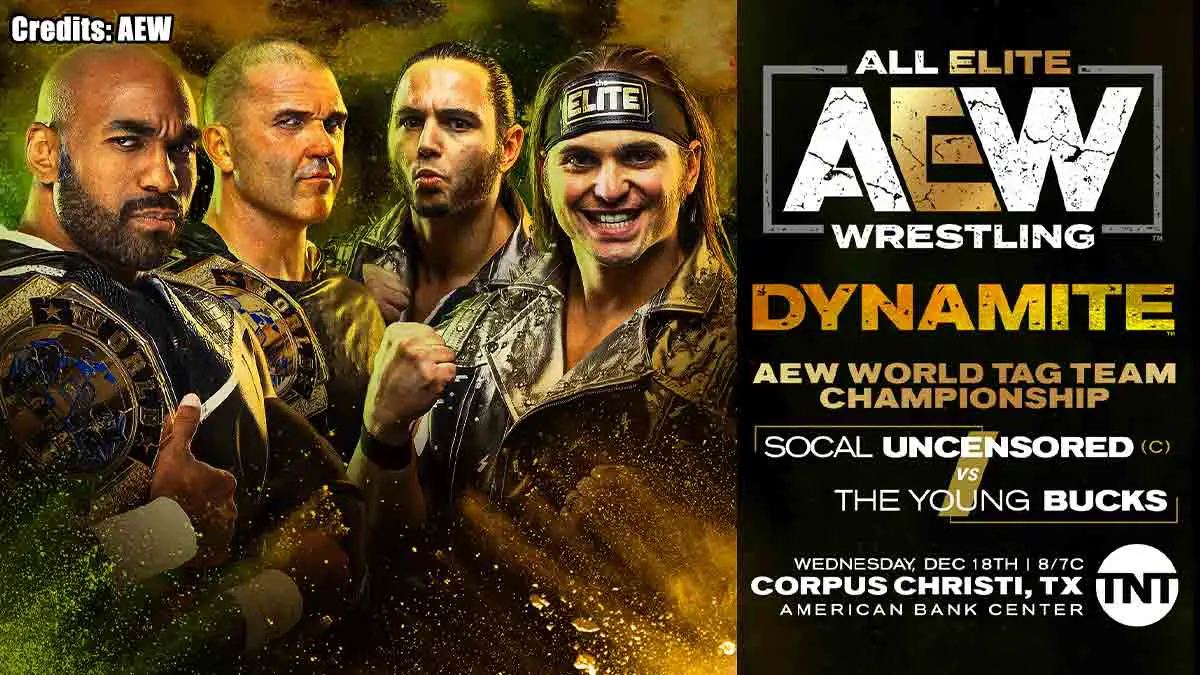 SCU vs Young Bucks AEW Dynamite 18 December 2019