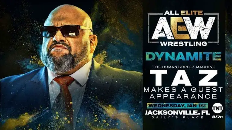 Taz Making Appearance on AEW Dynamite 1 Jan Episode