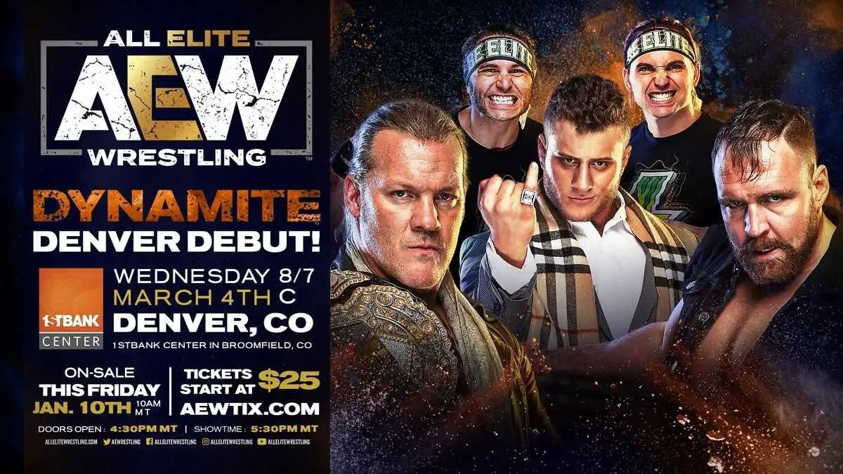 AEW Announces Dynamite Debuts in Utah & Denver in March ITN WWE
