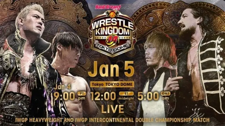 NJPW Wrestle Kingdom Night 2 Updated Match Card