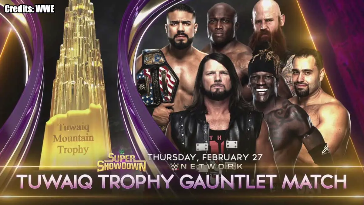 Tuwaiq Trophy Gauntlet Match, WWE Super ShowDown 2020