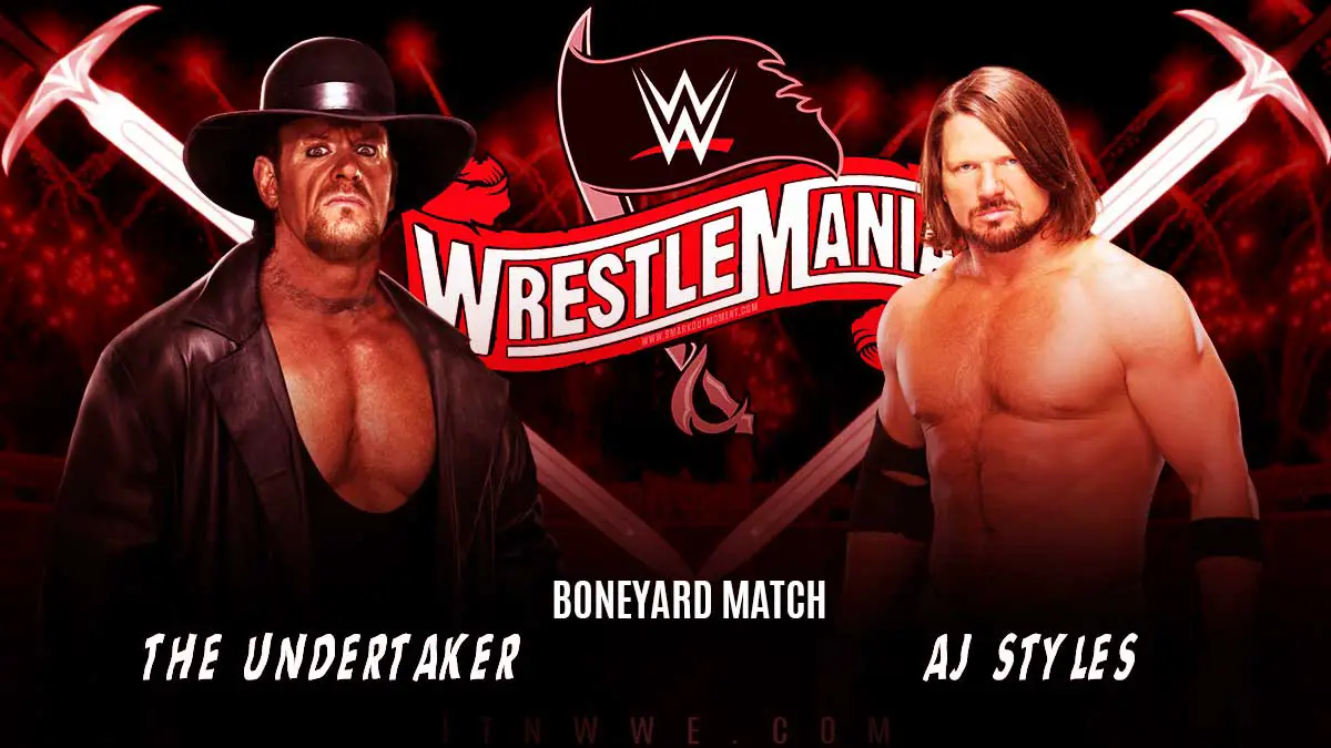 The Undertaker vs AJ Styles - WWE WrestleMania 36 2020