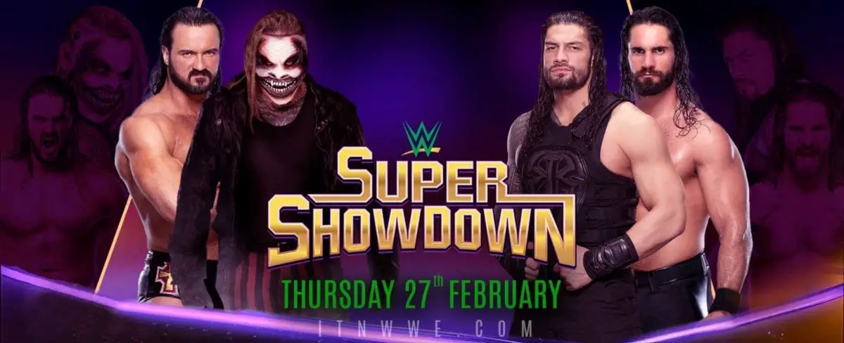 WWE Super ShowDown 2020 Poster