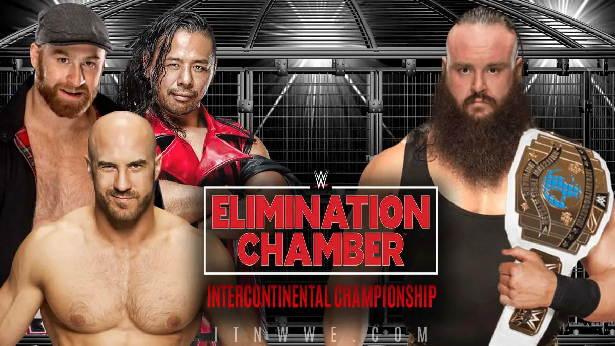 Braun Strowman vs The Shinsuke Nakamura & Cesaro & Sami Zayn - WWE Intercontinental Championship at Elimination 2020