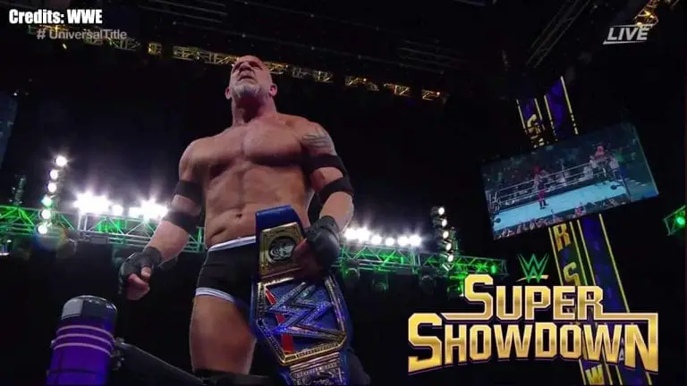 Goldberg Wins WWE Universal Title at Super ShowDown 2020
