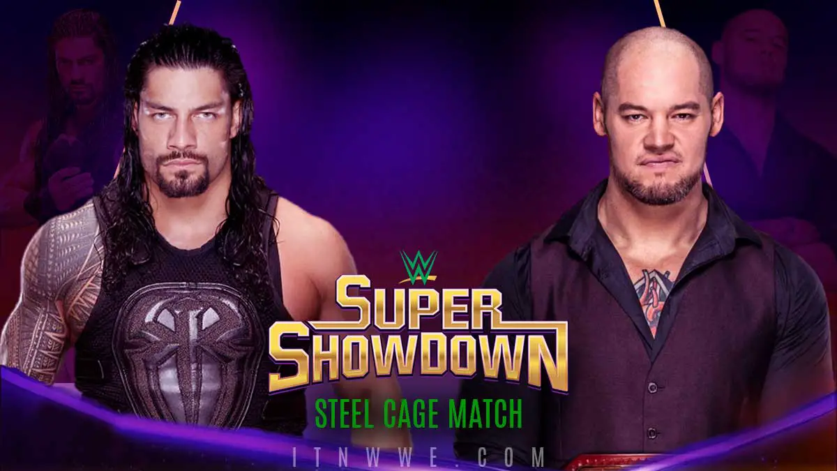 Roman Reings Vs Corbin Steel Cage Match Set For Super Showdown