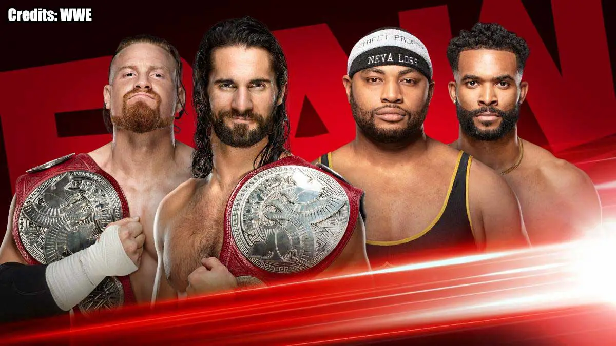 Seth Rollins & Murphy vs Street Profits - WWE RAW 2 March 2020