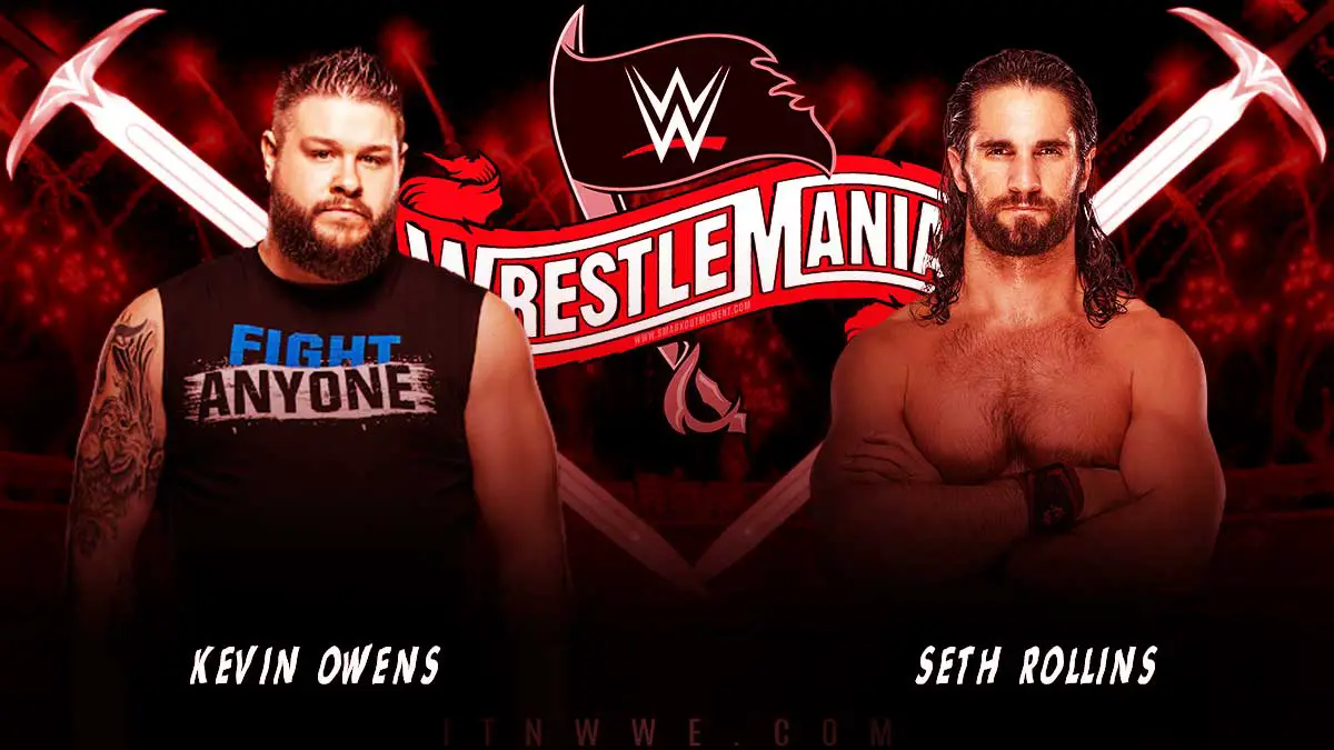 Kevin Owens vs Seth Rollins WWE WrestleMania 36 2020