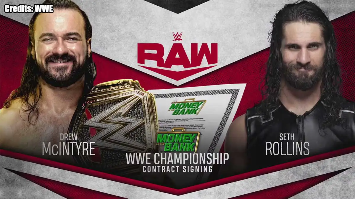 Drew McIntyre & Seth Rollins WWE RAW 27 April 2020