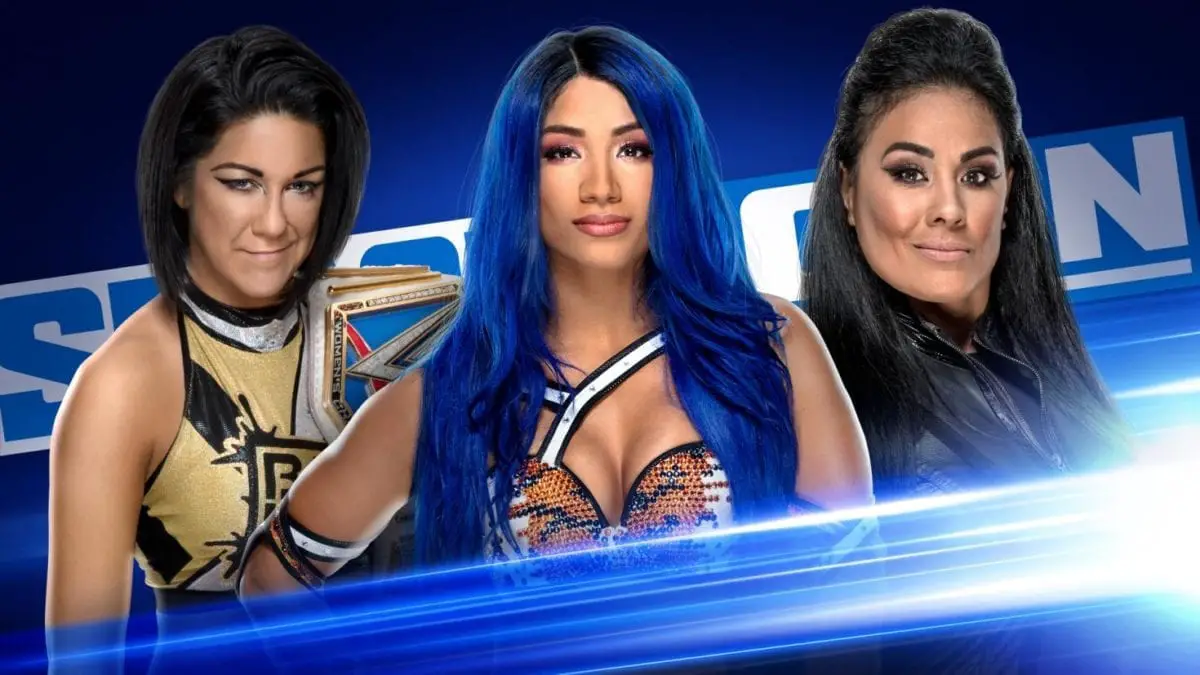 Sasha Banks vs Tamina SmackDown 17 April 2020