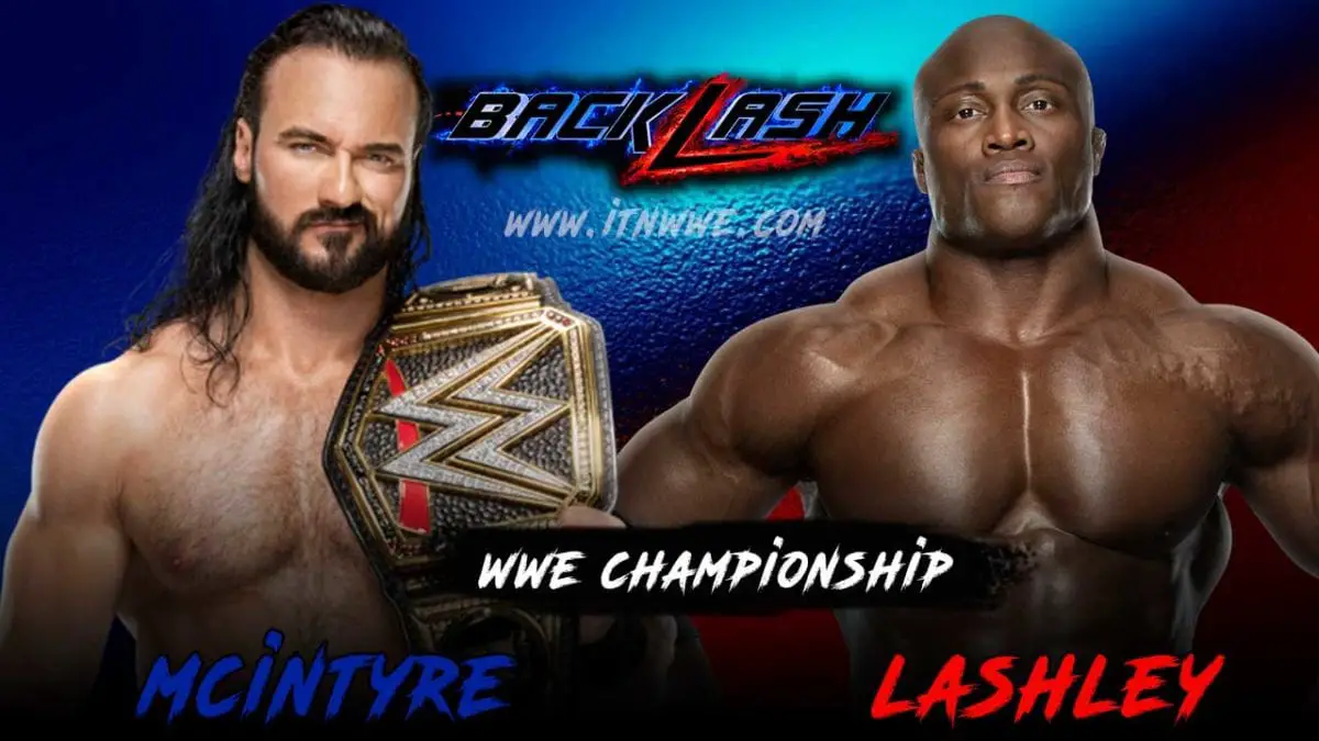 Drew Mcintyre vs Bobby Lashley WWE Championship Backlash 2020