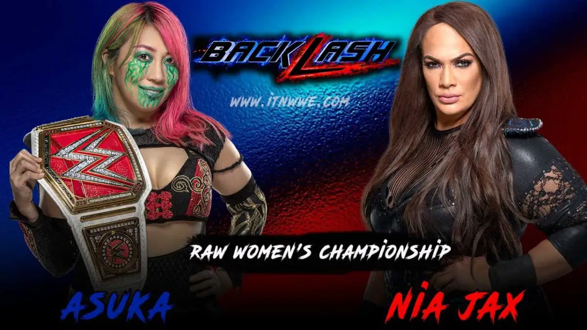 Nia Jax vs Asuka WWE Backlash 2020 for Raw Women's Championship