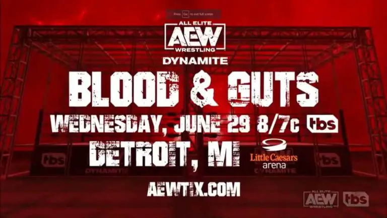 AEW Blood & Guts & Road Rager 2022 Announced for This Month