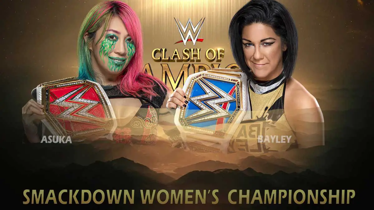 Bayley vs Asuka SmackDown Women WWE Clash of champions 2020