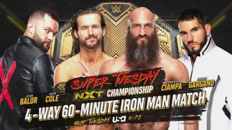 Iron Man Match Championship Match Announced For NXT Next Week