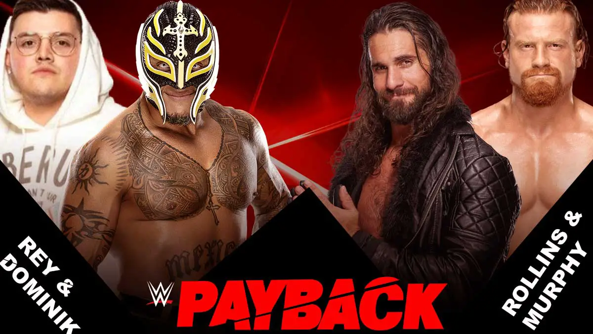 Rey Mysterio & Domink vs Seth Rollins & Buddy Murphy