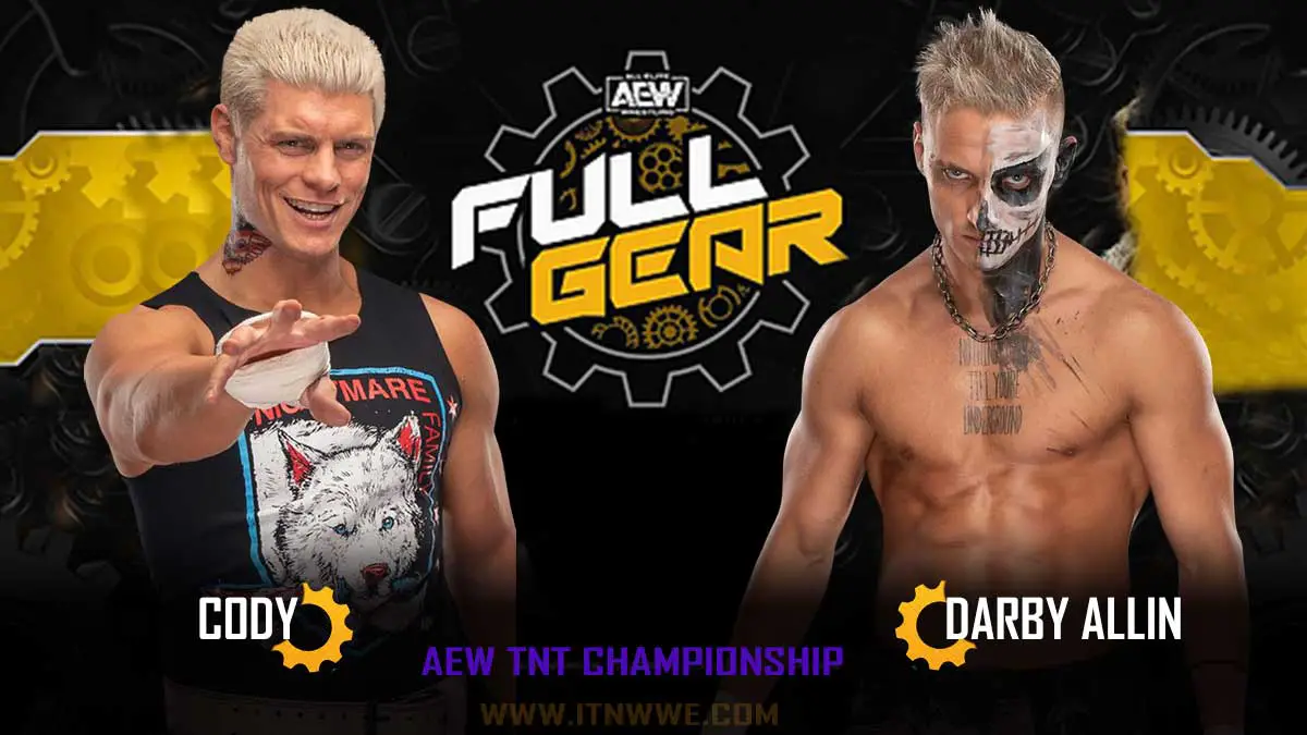 Cody Rhodes(c) vs Darby Allin AEW Full Gear 2020