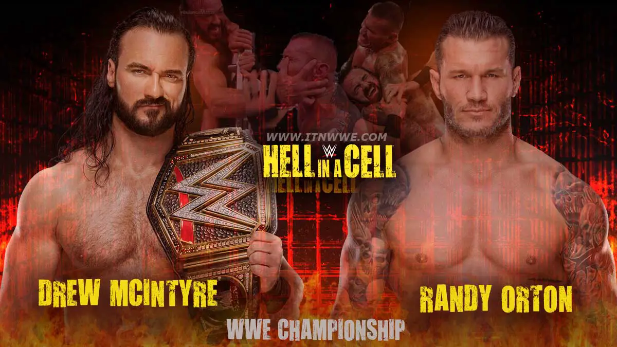 Drew Mcintyre vs Randy Orton WWE Championship Hell In A Cell 2020