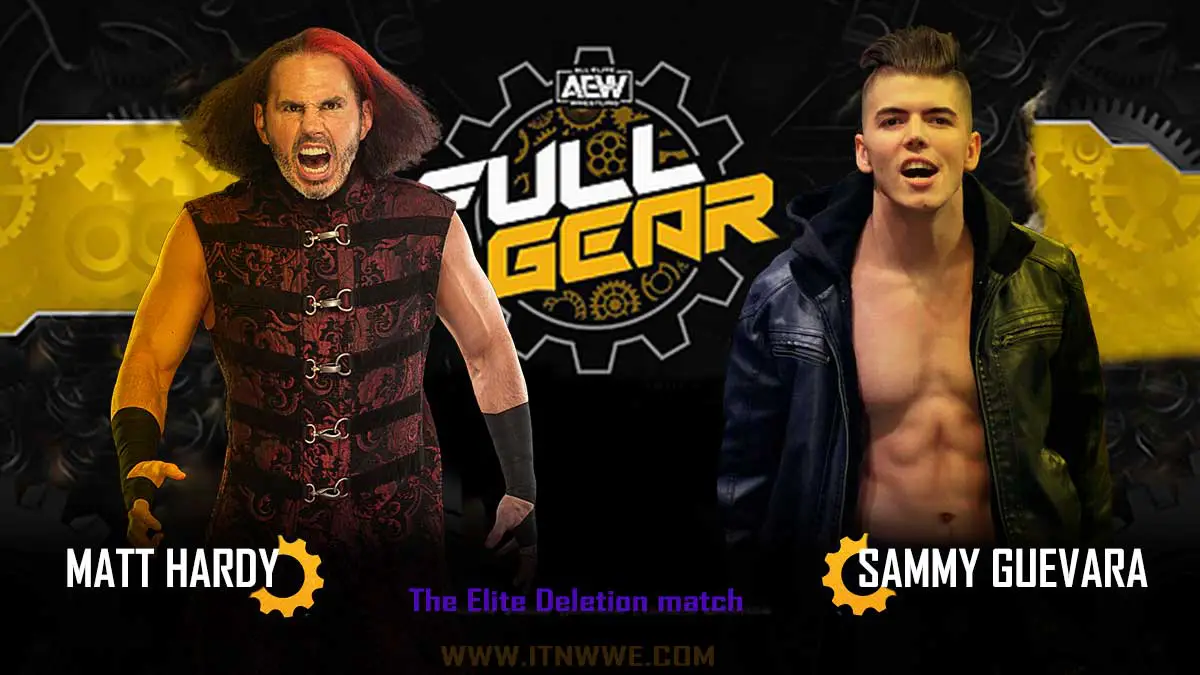 Matt Hardy vs Sammy Guevara Ultimate Deletion Match AEW Full Gear 2020